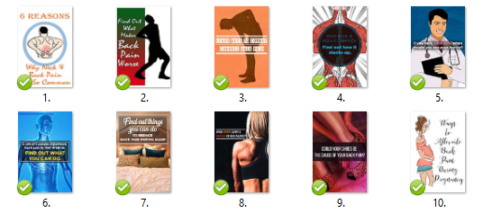 Get your hands on this Brand New Back Pain Content Pack! 20